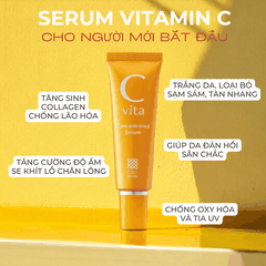 Vitamin C Serum và Lotion Meishoku C Vita dưỡng trắng da dưỡng ẩm tự nhiên từ cam Yuzu Nhật Bản