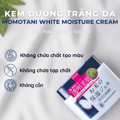Kem dưỡng trắng Momotani White Moisture Gel Cream cho mặt và cơ thể Nhật Bản 230G 20G