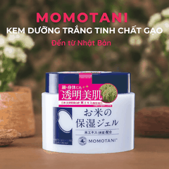 Kem dưỡng trắng Momotani White Moisture Gel Cream cho mặt và cơ thể Nhật Bản 230G 20G