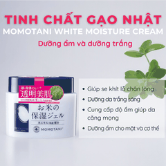 Kem dưỡng trắng Momotani White Moisture Gel Cream cho mặt và cơ thể Nhật Bản 230G 20G