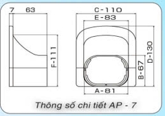 Nắp chụp áp trần AP-10