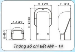 Nắp chụp áp tường AW-10