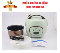 Nồi cơm điện Nk Media 1L 1,8L chính hãng, nồi nấu cơm nhanh lòng nồi chống dính 3 lớp giữ nhiệt cực lâu