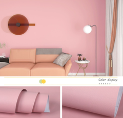 Giấy dán tường tự dính màu trơn dày chống thấm nước tự dính cho phòng ngủ ký túc xá sinh viên cho thuê nền tường giấy dán tường trang trí