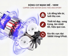 Máy đánh trứng mini cầm tay - 7 chế độ