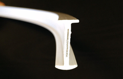 Thanh treo rèm đường rèm đường sắt cong có thể uốn cong đường ray trượt hình chữ U 1 mét