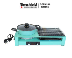 Bếp lẩu nướng điện đa năng Nineshield KB-303 – Thiết bị 2 trong 1 tiện ích cho gian bếp