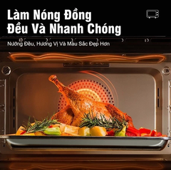 Lò nướng mini đa năng 2 tầng tiện dụng cho mọi gia đình, dung tích 12L công suất 800w, bếp nướng tiết kiệm điện năng