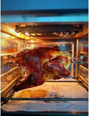 Nồi Chiên Không Dầu Nineshield 12.5L KB-1202 Nướng Nguyên Con Gà Gần 3 Cân Bảo Hành 12 Tháng