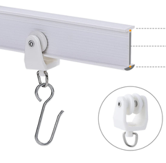 Thanh treo rèm đường rèm đường sắt cong có thể uốn cong đường ray trượt hình chữ U 1 mét