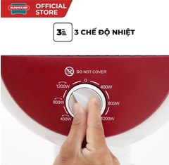 Đèn Sưởi Điện Hồng Ngoại 3 Bóng Sunhouse SHD7022 Công Suất Cao, Sưởi Làm Ấm Phòng Ngủ, Phòng Khách
