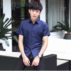 Áo sơ mi trắng tay ngắn thời trang Hàn Quốc mùa xuân hè 2025 dành cho nam thiếu niên, áo sơ mi nam thường ngày hợp thời trang cho bé trai (TỐI THIỂU 3 CÁI)
