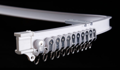 Thanh treo rèm đường rèm đường sắt cong có thể uốn cong đường ray trượt hình chữ U 1 mét