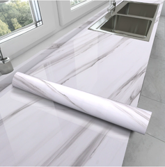 10/20m giấy dán tường Mẫu đá cẩm thạch Giấy dán tường tự dính Tủ bếp Phim nhà bếp Nhãn dán chống dầu mỡ Hình nền gạch cải tạo Nhãn dán máy tính để bàn