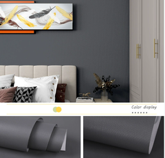 Giấy dán tường tự dính màu trơn dày chống thấm nước tự dính cho phòng ngủ ký túc xá sinh viên cho thuê nền tường giấy dán tường trang trí