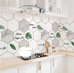 10/20m giấy dán tường Mẫu đá cẩm thạch Giấy dán tường tự dính Tủ bếp Phim nhà bếp Nhãn dán chống dầu mỡ Hình nền gạch cải tạo Nhãn dán máy tính để bàn