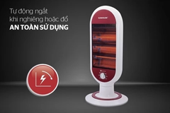 Đèn Sưởi Điện Hồng Ngoại 3 Bóng Sunhouse SHD7022 Công Suất Cao, Sưởi Làm Ấm Phòng Ngủ, Phòng Khách