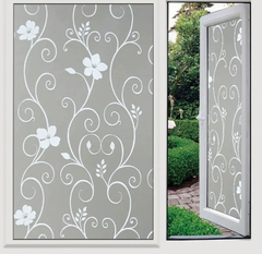 10m Giấy miếng dán kính tự dính, miếng dán kính nghệ thuật mờ đục, gia công và giao hàng theo yêu cầu