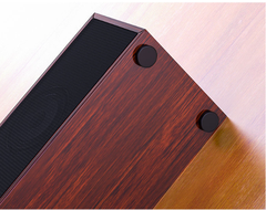 Loa Bluetooth có dây E350MB cho máy tính để bàn đa phương tiện, loa gỗ dài, âm trầm mạnh