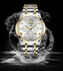 ĐỒNG HỒ OPK nam demi mặt vàng