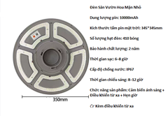 Đèn năng lượng mặt trời đĩa bay sân vườn ngoài trời hoa mận nhỏ