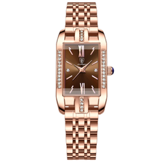 Đồng Hồ Nữ Peodagar Mặt Vuông Đính Đá đeo tay