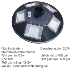 Đèn Năng Lượng Mặt Trời Đĩa Bay, Đèn LED Trang Trí Sân Vườn, Cảm Biến Chuyển Động, Kháng Nước