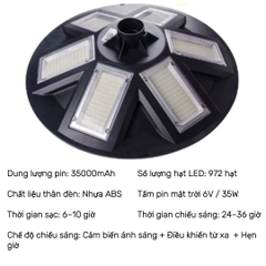 Đèn Năng Lượng Mặt Trời Đĩa Bay, Đèn LED Trang Trí Sân Vườn, Cảm Biến Chuyển Động, Kháng Nước