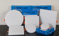 164 Đèn led âm trần không viền tròn vuông lỗ có thể điều chỉnh