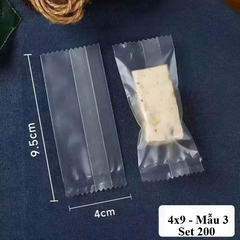 (Thanh lý) 100 Túi Kẹo Trang Trí 4x9cm Nhiều Mẫu – Túi Gói Bánh Kẹo Handmade, Túi Gói Quà Mini