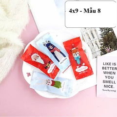(Thanh lý) 100 Túi Kẹo Trang Trí 4x9cm Nhiều Mẫu – Túi Gói Bánh Kẹo Handmade, Túi Gói Quà Mini