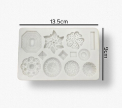 Khuôn Silicon mẫu nút đính (hàng đẹp)