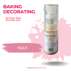 Bình xịt nhũ thực phẩm - Bình xịt nhũ thực phẩm trang trí bánh kem - tạo hiệu ứng ánh kim sang trọng