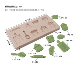 Khuôn Silicon bộ nấu ăn nhí