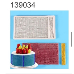 Khuôn Silicon ốp thành bánh - mẫu len nhỏ