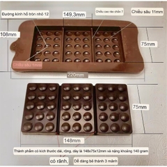 Khuôn silicon đổ socola các mẫu