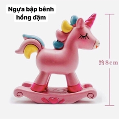 Ngựa bập bênh con - xanh D16