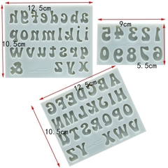 Bộ silicon số + chữ 3 cái (thường - khuôn hồng/trắng) - Bộ 3 món MM-6052