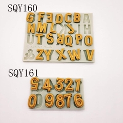 Khuôn silicon chữ hoa/số 2.3cm*1.3cm mẫu