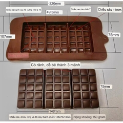 Khuôn silicon đổ socola các mẫu