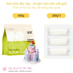 Gumpaste tạo hình Fleur Couleur (kẹo đường) Màu trắng thông dụng