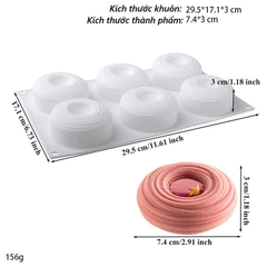 Khuôn Silicone Làm Bánh Mousse hình tròn