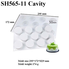 Khuôn Silicone Làm Bánh Mousse hình tròn
