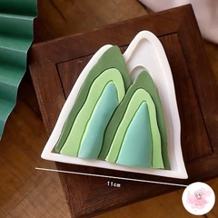 Khuôn silicon chim hồng hạc, dãy núi