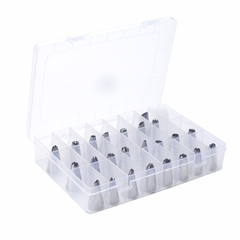 Bộ 24 đui bắt hoa thép không gỉ 304 (hộp)