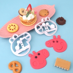 Khuôn nhấn heo peppa (bố + mẹ)