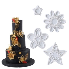Set 4 Khuôn Nhựa nhấn Bánh Quy các mẫu