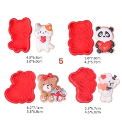 Set 4 Khuôn Nhựa nhấn Bánh Quy các mẫu