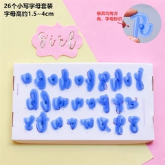 Bảng ấn chữ chìm xanh dương (hoa, thường, số)