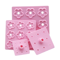 Khuôn Bánh Quy Fondant hoa hướng dương, hoa cúc